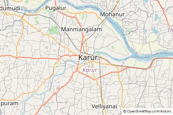 Mapa Karur