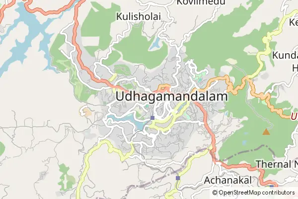 Mapa Ooty (Udhagamandalam)