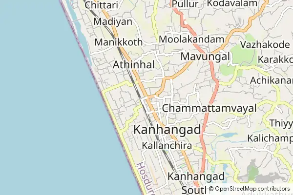 Mapa Kanhangad