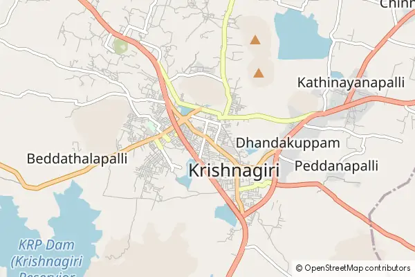 Mapa Krishnagiri