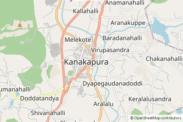 Mapa Kanakapura