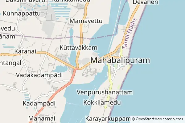 Mapa Mahabalipuram