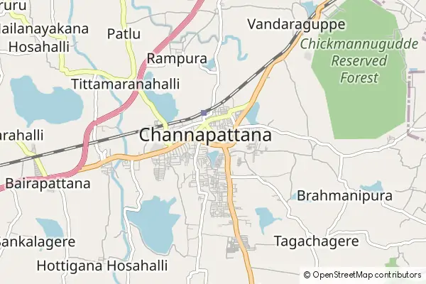 Mapa Channapatna