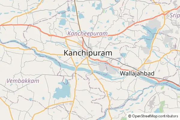 Mapa Kańćipuram