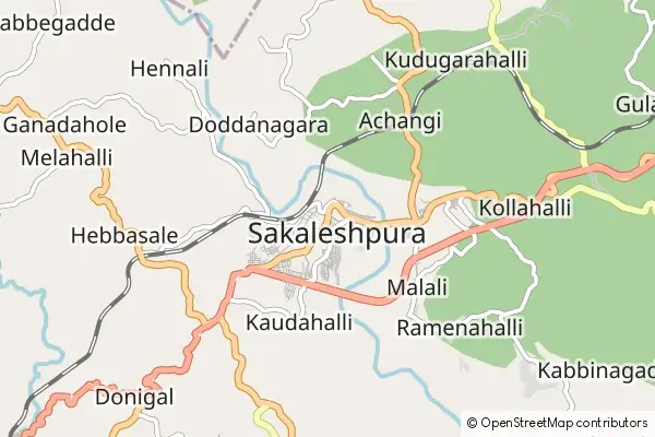 Mapa Sakleshpur