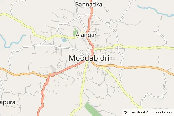 Mapa Moodabidri