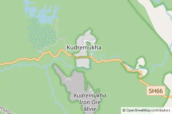 Mapa Kuduremukha