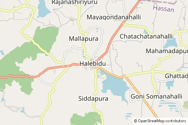 Mapa Halebidu