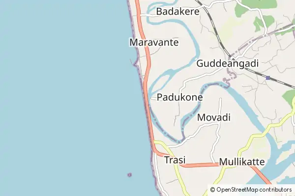 Mapa Maravanthe