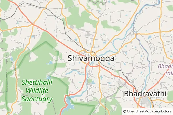 Mapa Shivamogga