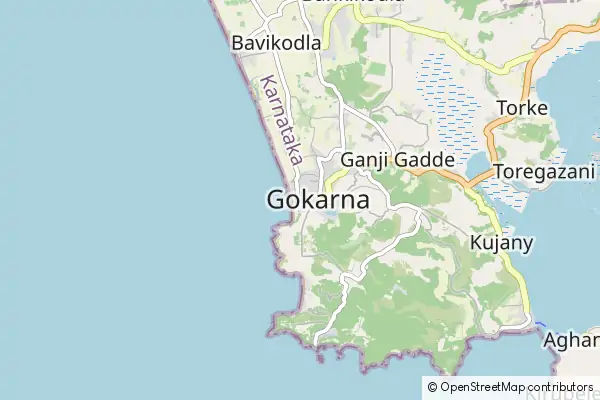 Mapa Gokarna