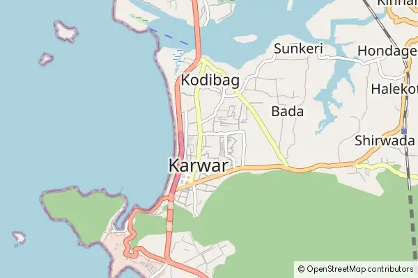 Mapa Karwar