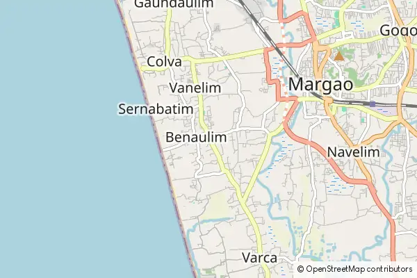 Mapa Benaulim