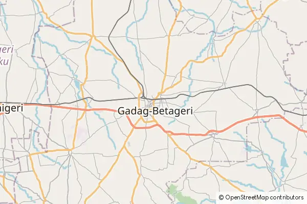 Mapa Gadag