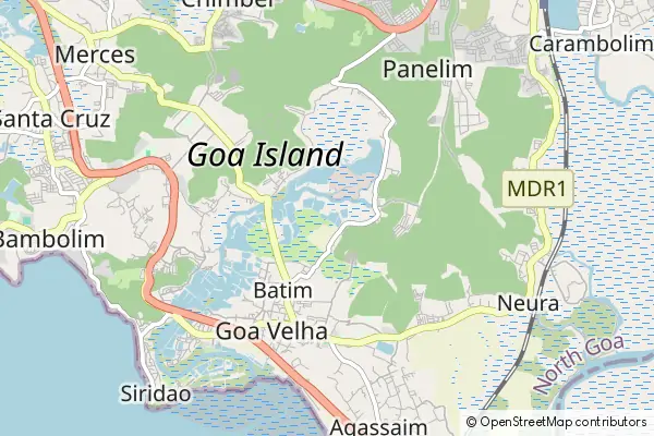 Mapa Old Goa