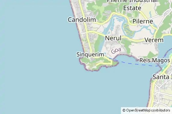 Mapa: Sinquerim • © OpenStreetMap contributors Mapa Sinquerim