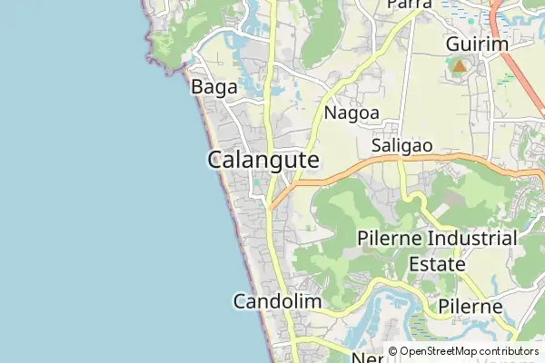 Mapa Calangute