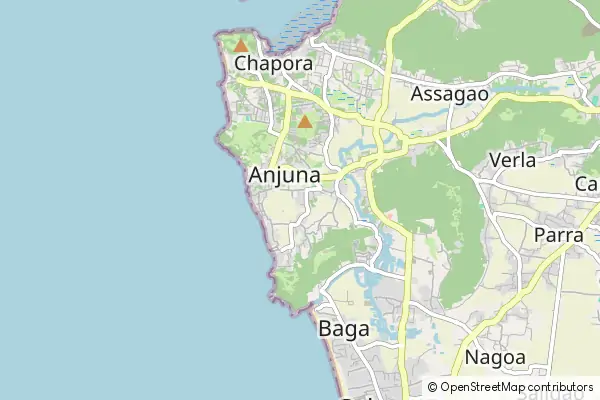 Mapa Anjuna