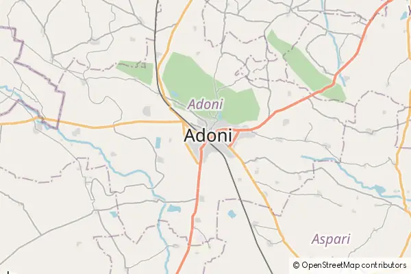 Mapa Adoni