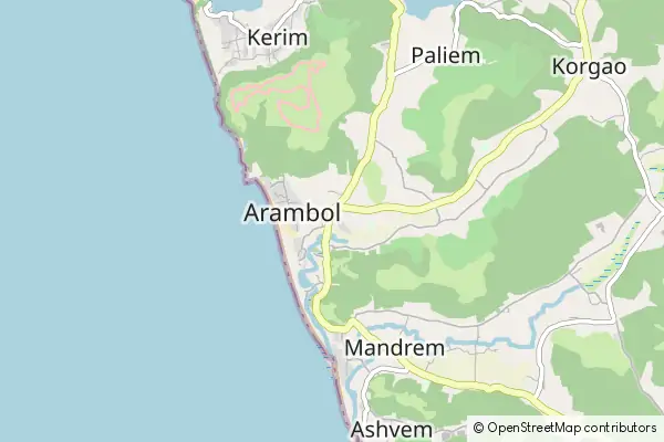 Mapa Arambol