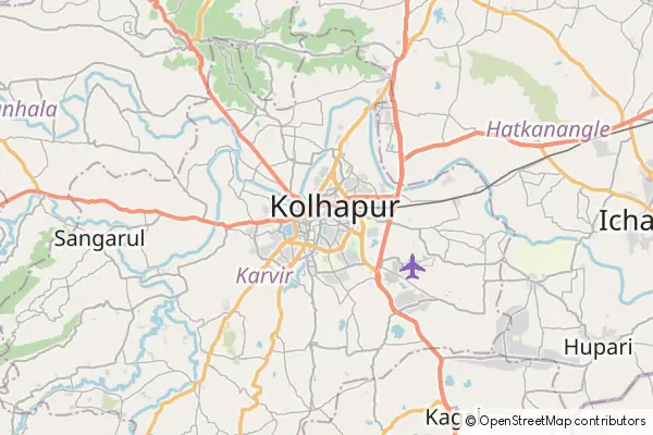 Mapa Kolhāpur