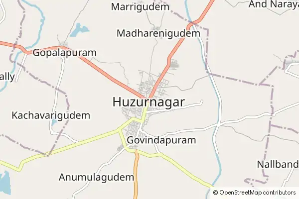 Mapa Huzūrnagar