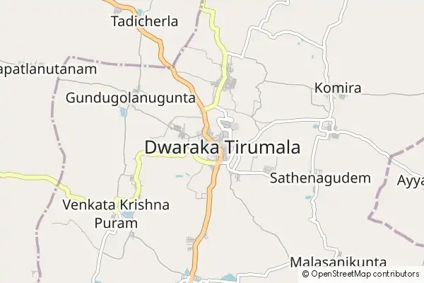 Mapa Dwāraka Tirumala