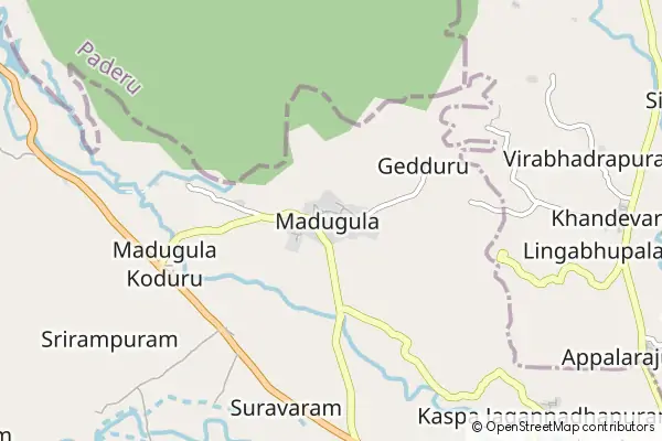 Mapa Mādugula