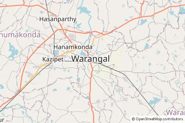 Mapa Warangal