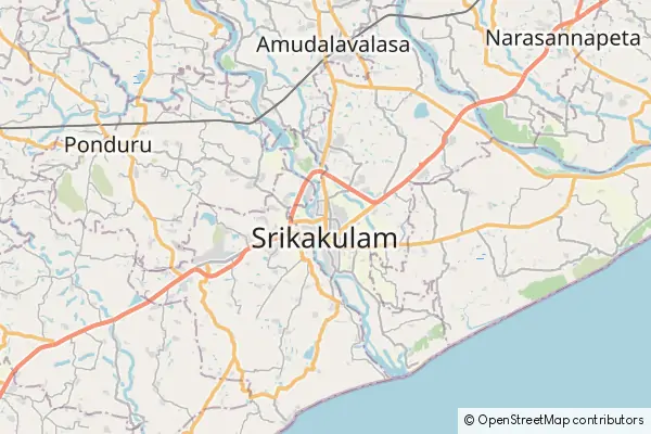 Mapa Srikakulam