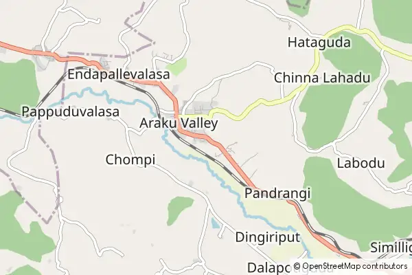 Mapa Araku Valley