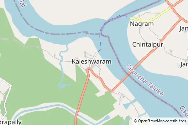 Mapa Kaleshwaram