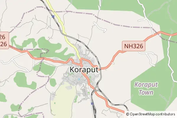 Mapa Korāput