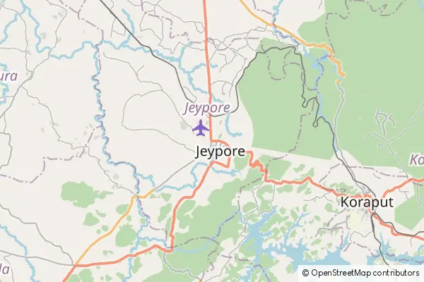 Mapa Jeypore