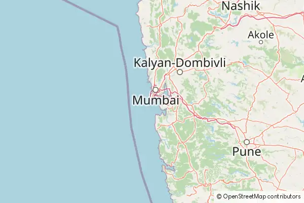 Mapa Mumbaj