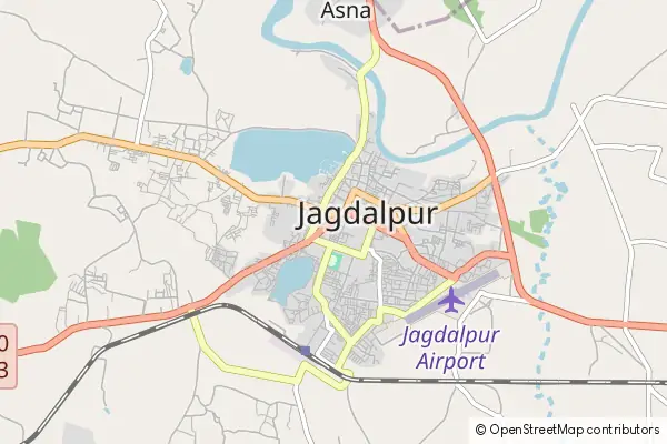 Mapa Dźagdalpur