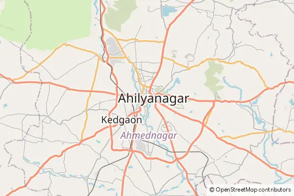 Mapa Ahmadnagar