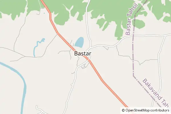 Mapa Bastar