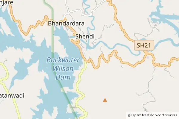 Mapa Bhandardara