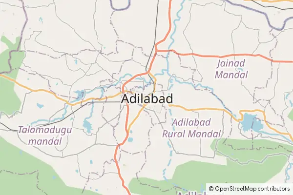 Mapa Adilabad