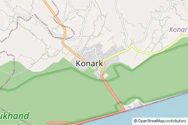 Mapa Konark