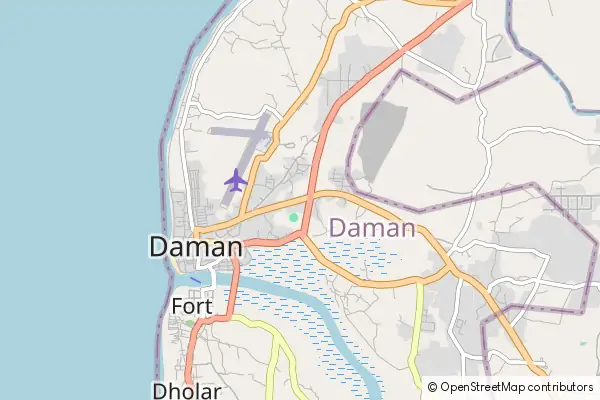 Mapa Daman