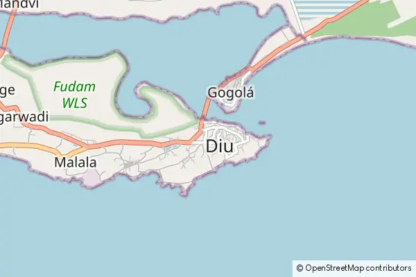 Mapa Diu