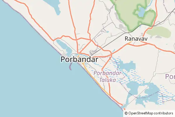 Mapa Porbandar