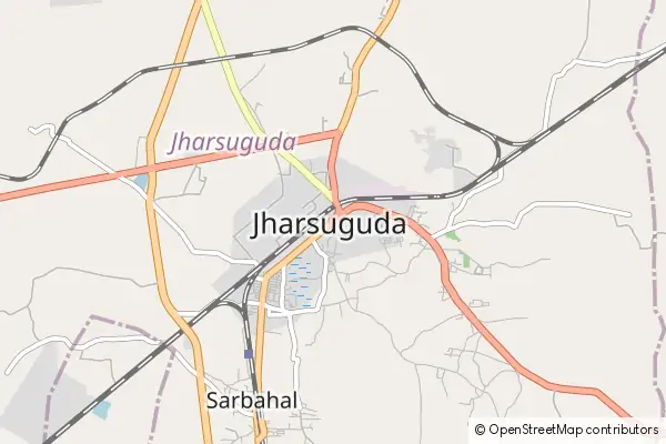 Mapa Jharsuguda