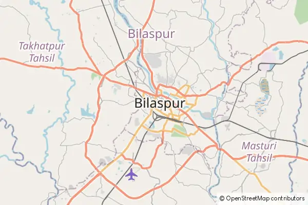 Mapa Bilaspur