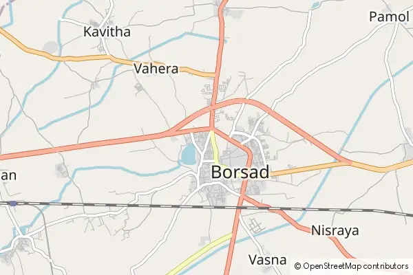 Mapa Borsad