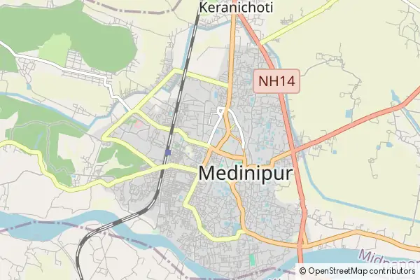 Mapa Midnapore