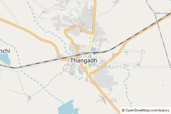 Mapa Thangadh