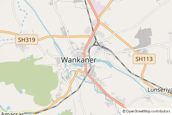 Mapa Wānkāner